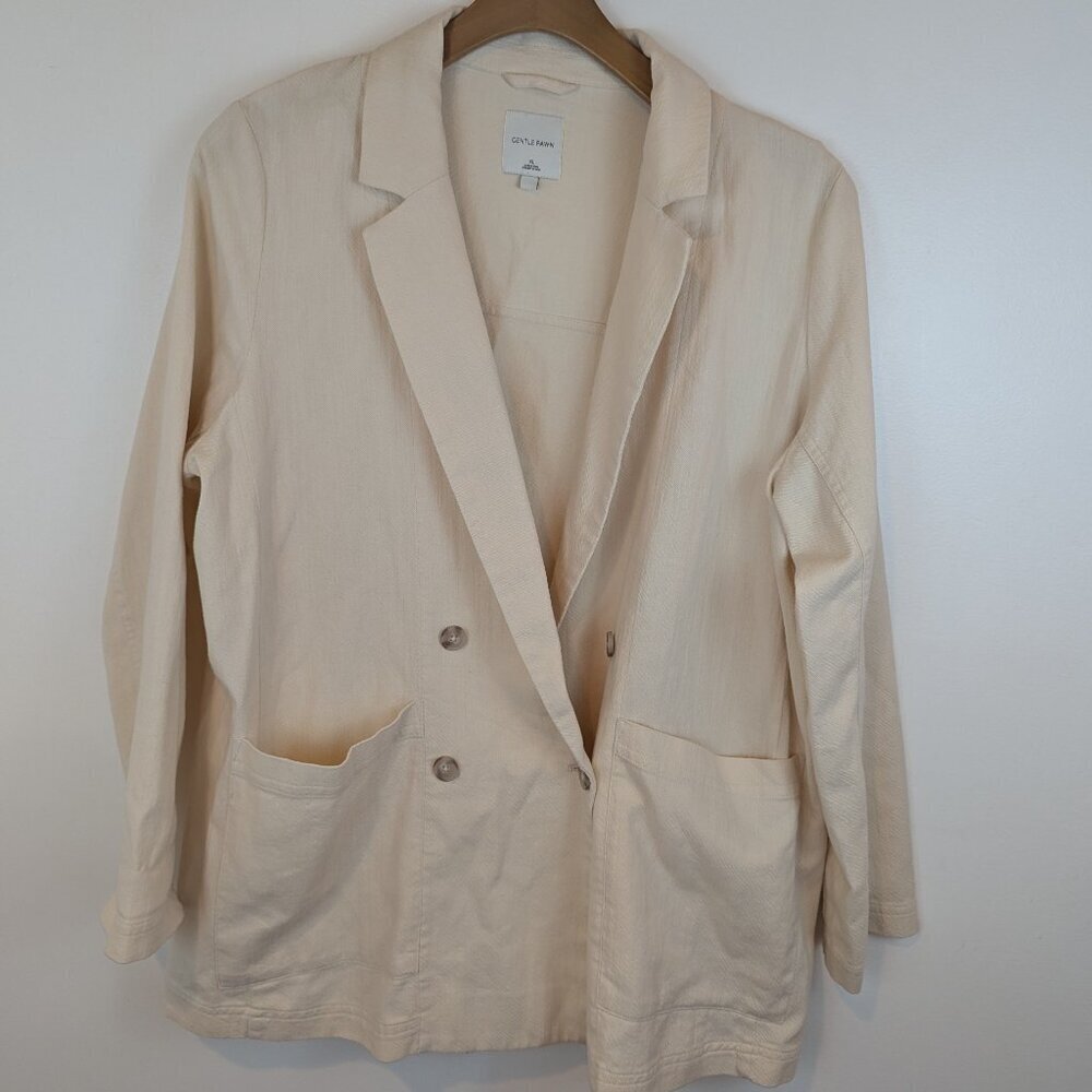 Gentle Fawn Field Blazer in Cream, Sz XL